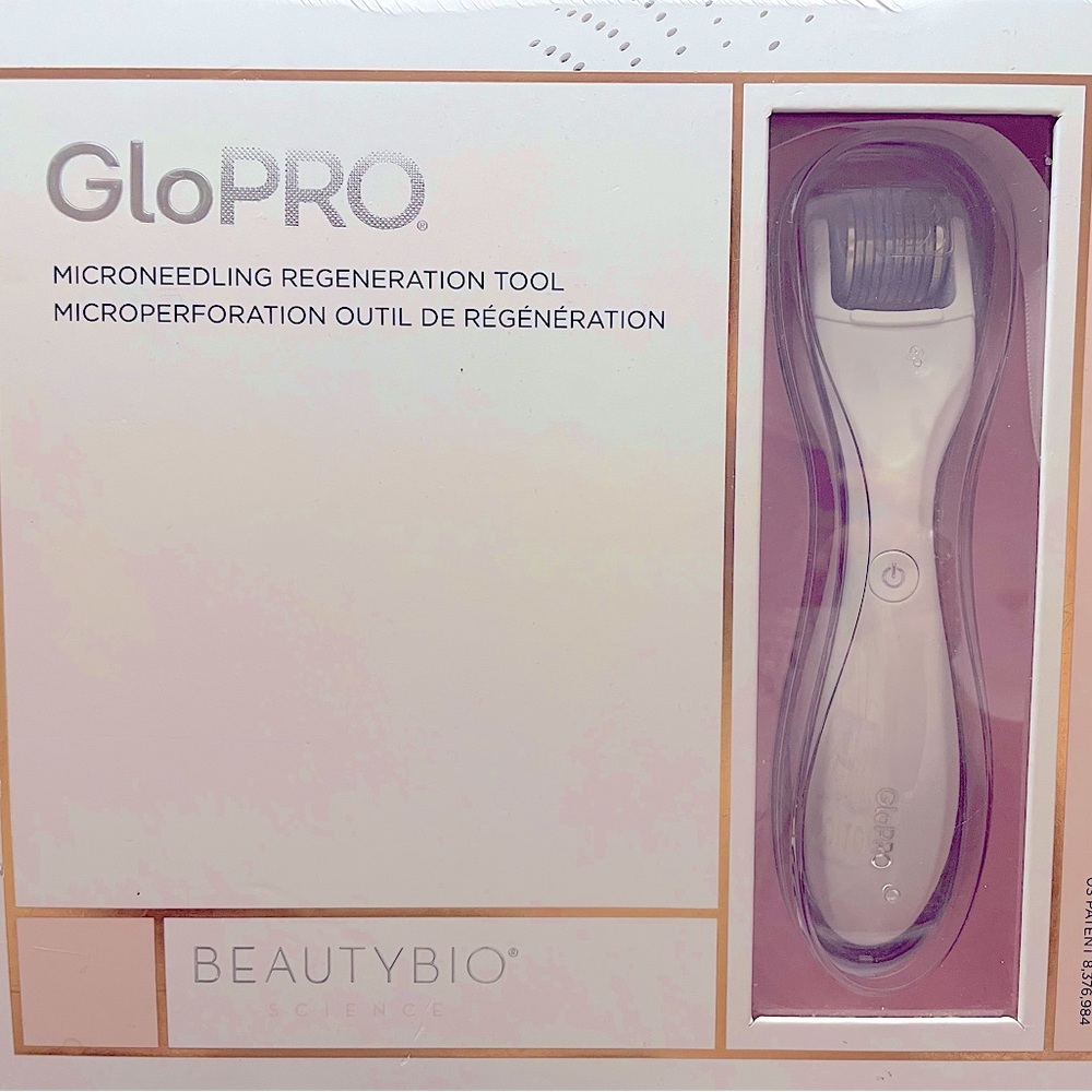 NIB GloPro by BEAUTYBIO Microneedling Home Rejuvenation Tool Kit